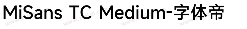 MiSans TC Medium字体转换